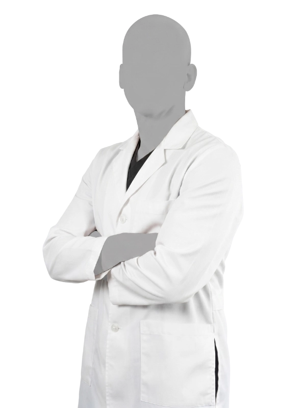 Professional headshot of Dr. Akash Mehta wearing a white lab coat, smiling at the camera against a black background. This is a standard medical professional portrait used for clinic or practice identification.